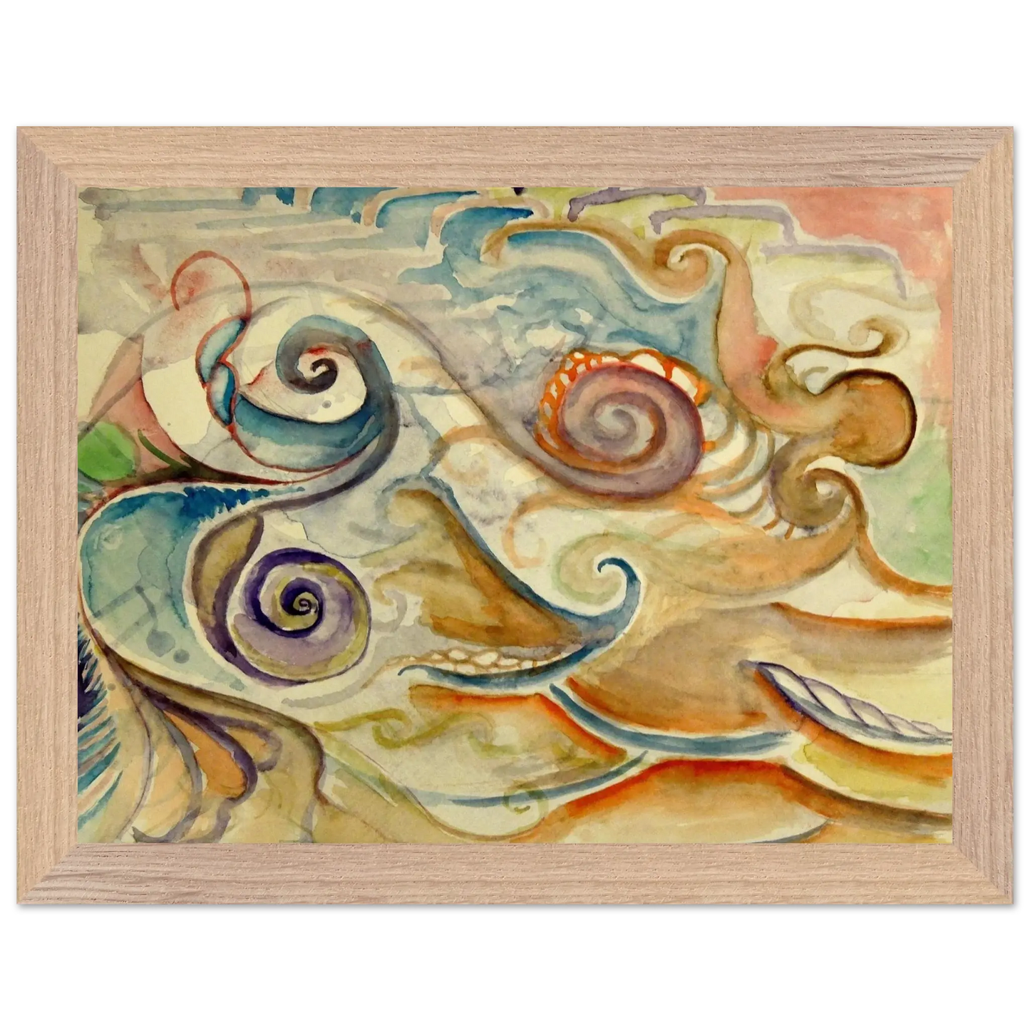 Walter Inglis Anderson - Walter Anderson Wall art - 50x70 cm / 20x28 Inches - Premium Wooden Framed Poster With Fine Art Paper - Black frame