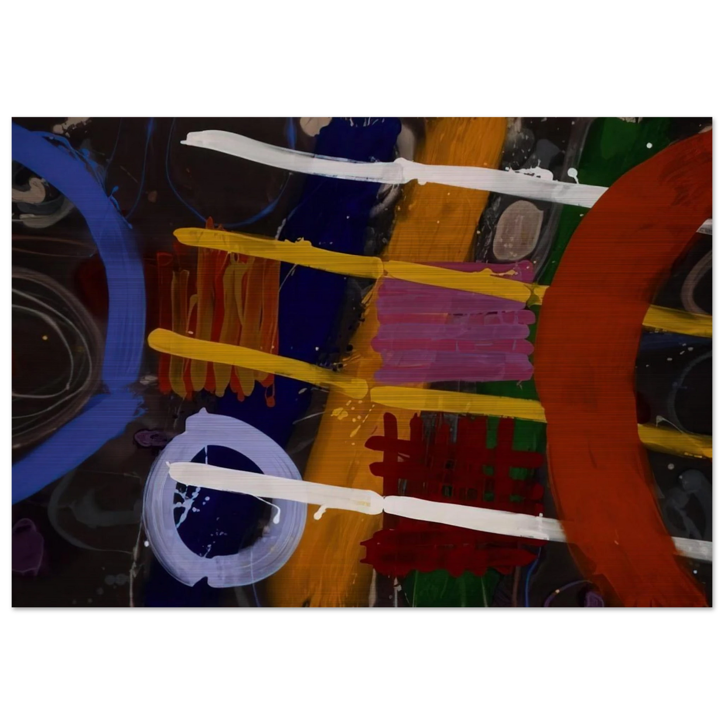 Buchanan - 1987 - Albert Irvin Brushed Aluminum Print - 70x100 cm / 28x40 inches | Albert Irvin Aluminum Print | Albert Irvin Prints