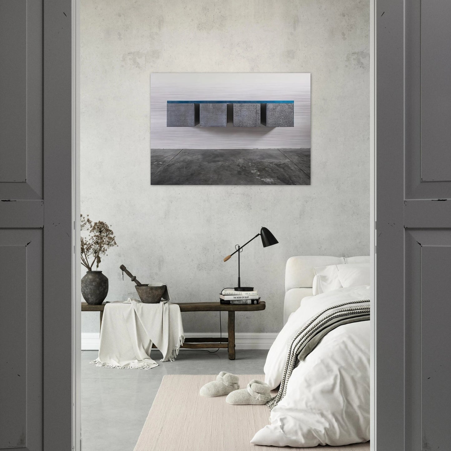 To Susan Buckwalter - 1964 - Donald Judd Brushed Aluminum Print - 70x100 cm / 28x40 inches | Donald Judd Aluminum Print | Donald Judd Prints