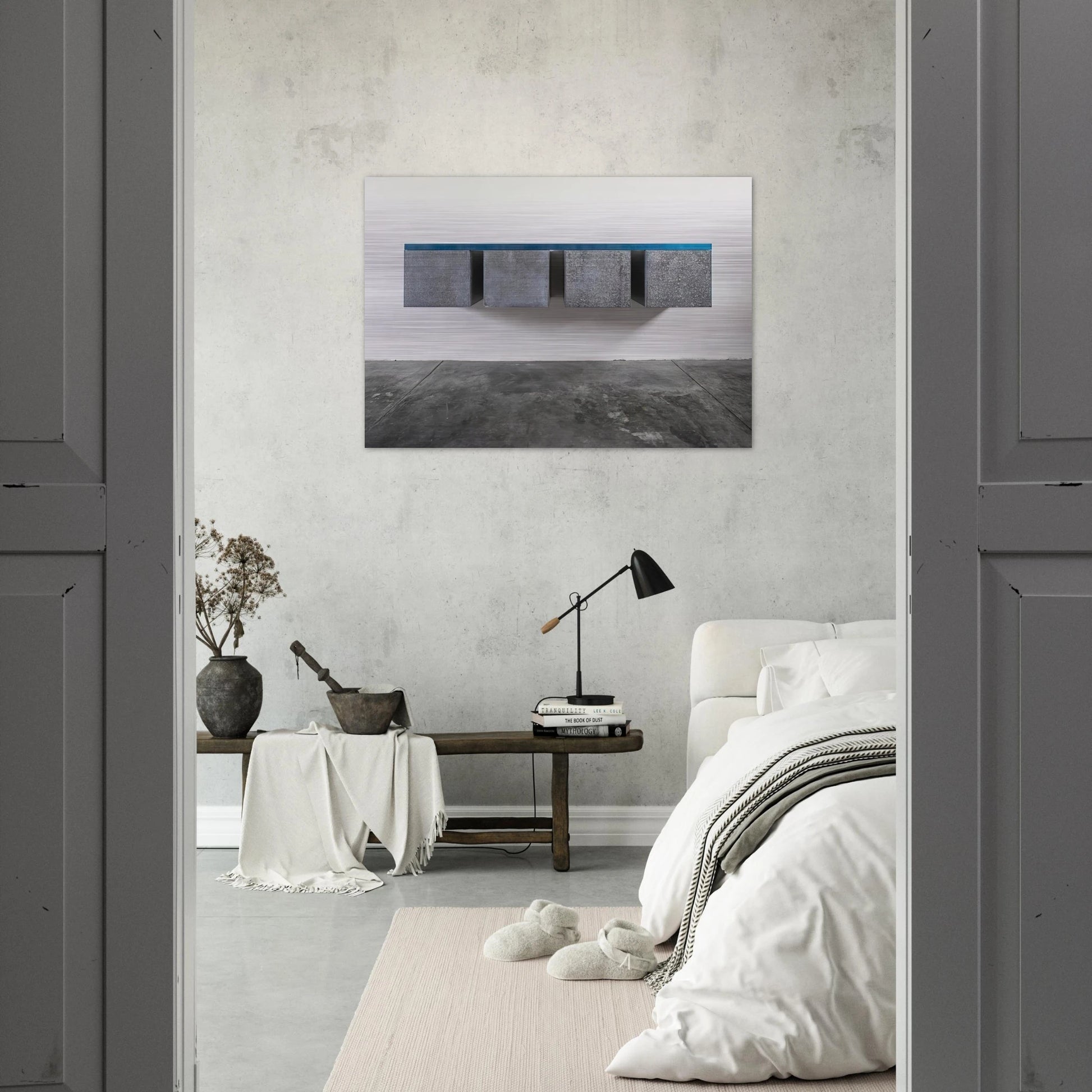 To Susan Buckwalter - 1964 - Donald Judd Brushed Aluminum Print - 70x100 cm / 28x40 inches | Donald Judd Aluminum Print | Donald Judd Prints