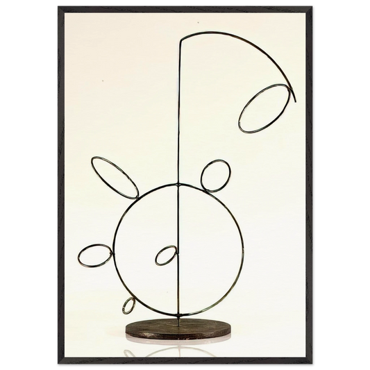 Stabile - 1954 1 - Lolo Soldevilla 70x100 cm / 28x40 inches Framed Art Print – Black Wooden Frame