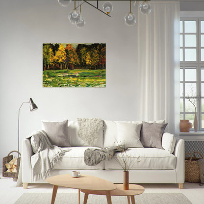 FOREST EDGE - Wassily Kandinsky Brushed Aluminum Print - 70x100 cm / 28x40 inches | Wassily Kandinsky Aluminum Print | Wassily Kandinsky Prints