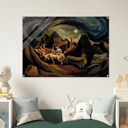 GOING WEST 1935 1 - Jackson Pollock Acrylic Print - 70x100 cm / 28x40″ inches