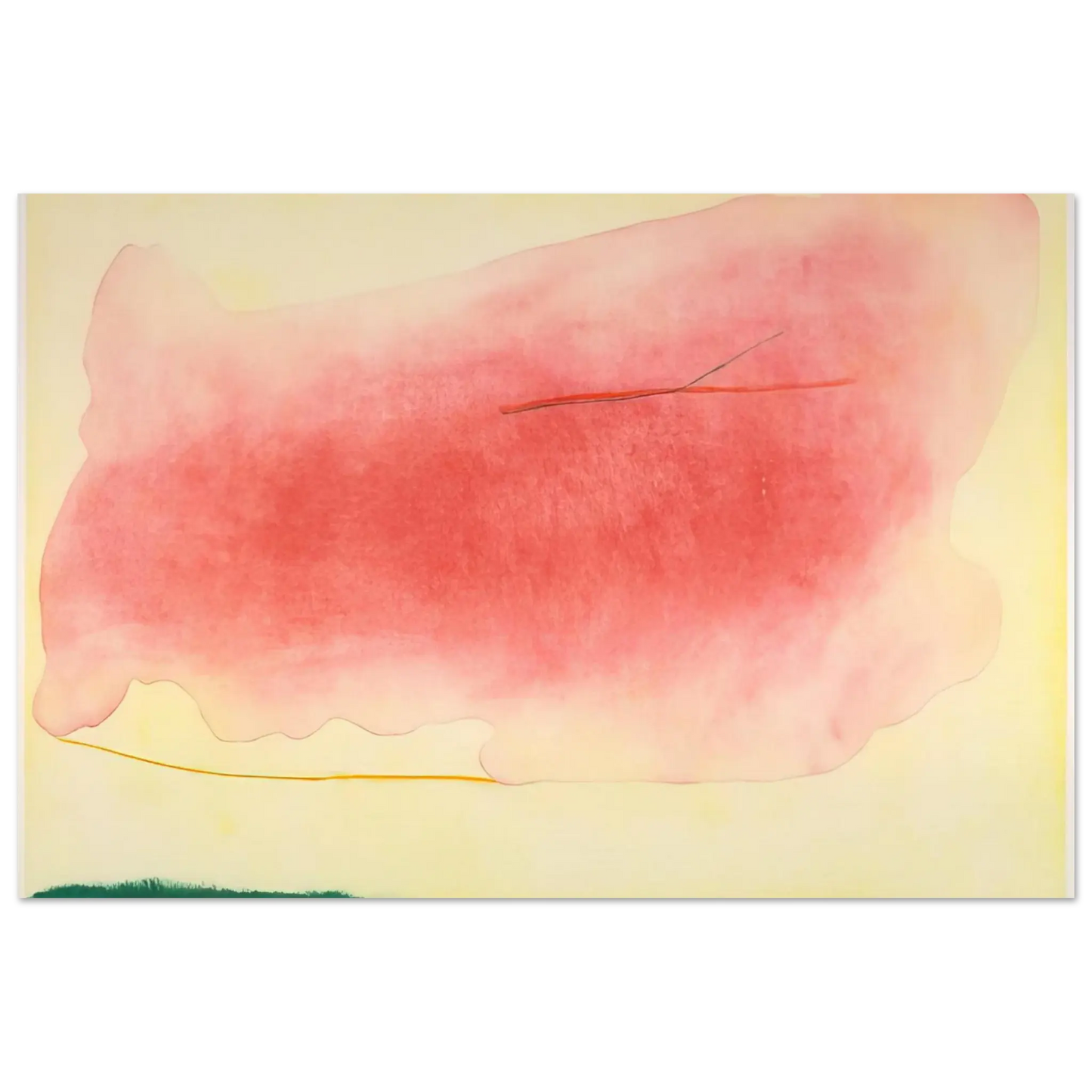 Helen Frankenthaler - Nepenthe - 1972 Wall art - 50x70 cm / 20x28 Inches - Premium Wooden Framed Poster With Fine Art Paper - Wood frame