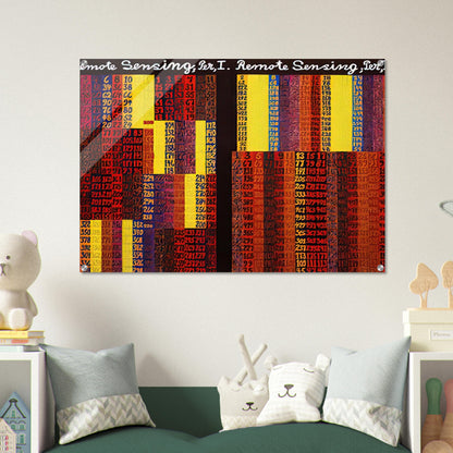 Remote Sensing, Per I  II - 1979 - Alfred Jensen Acrylic Print - 70x100 cm / 28x40″ inches | Alfred Jensen Wall Art | Alfred Jensen Prints