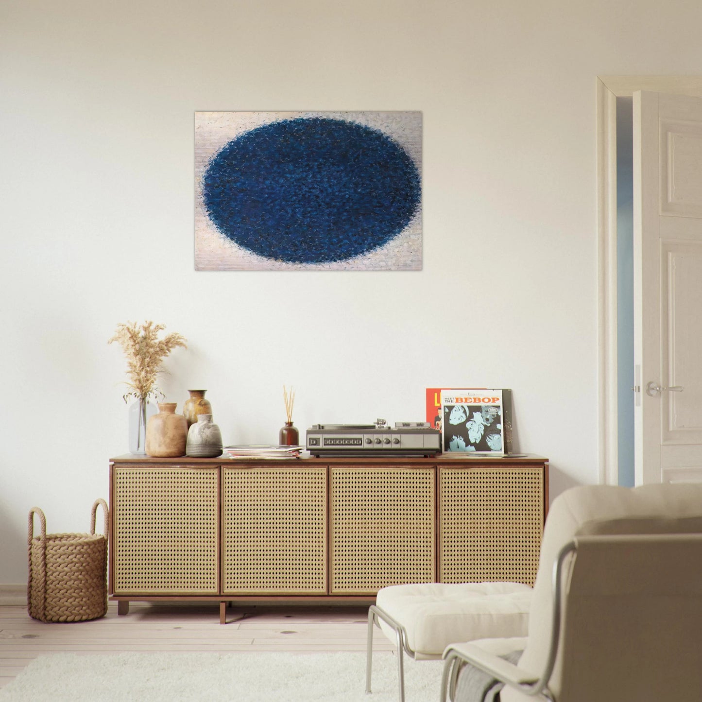 Moon Meditation - Richard Pousette-Dart Brushed Aluminum Print - 70x100 cm / 28x40 inches | Richard Pousette-Dart Aluminum Print | Richard Pousette-Dart Prints