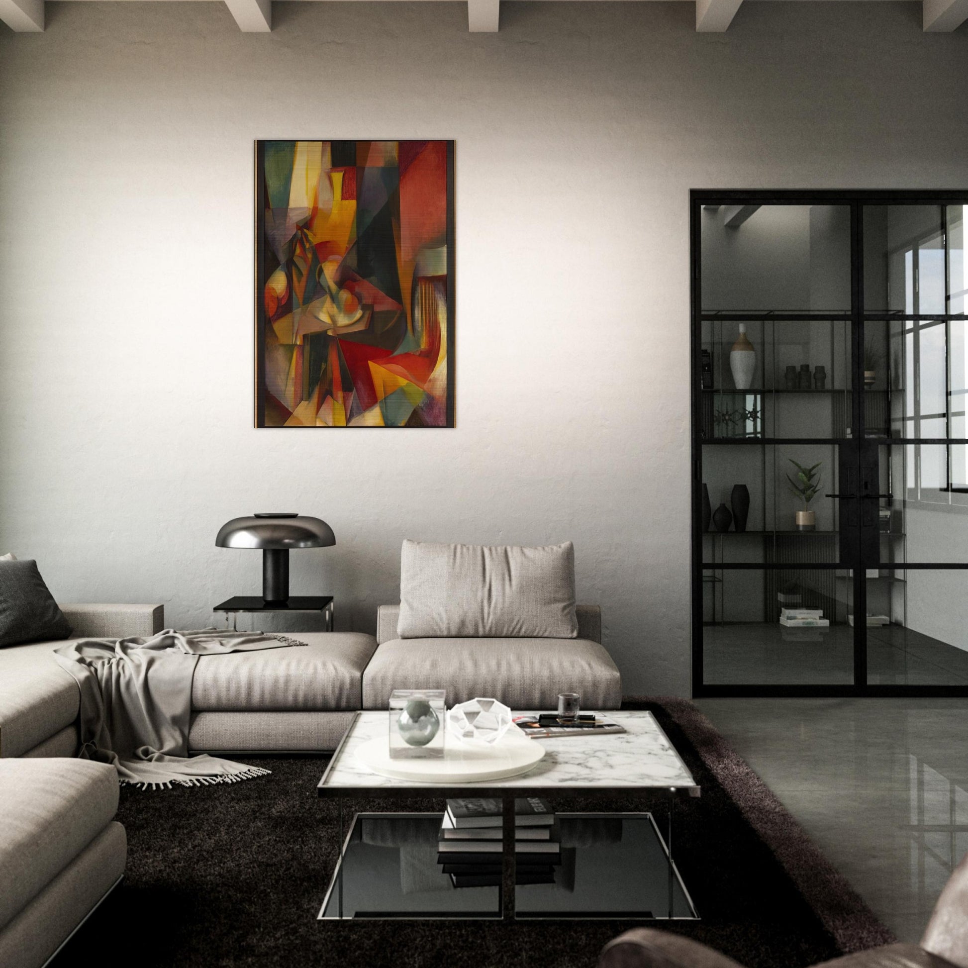 Synchromy No. 3 - Synchromism - Morgan Russell Brushed Aluminum Print - 70x100 cm / 28x40 inches | Morgan Russell Aluminum Print | Morgan Russell Prints