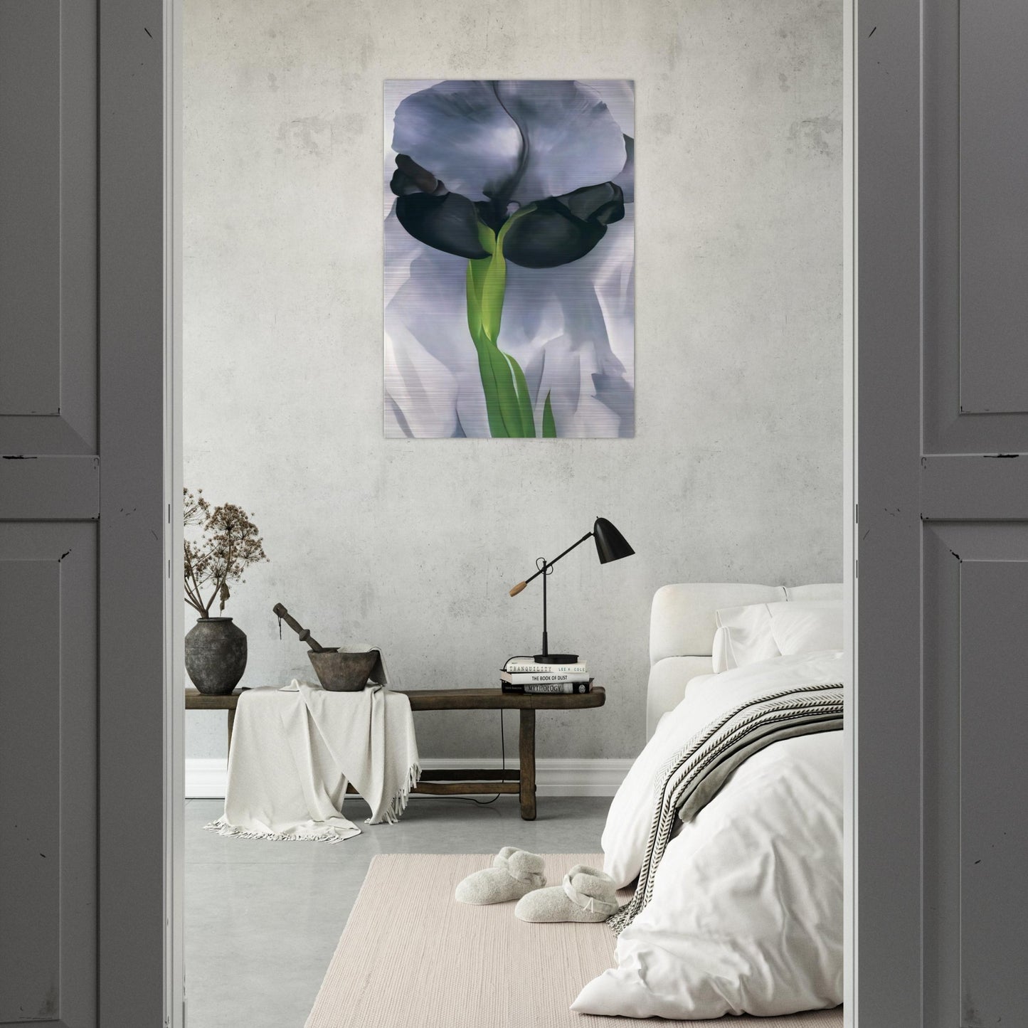 Iris 7 - Georgia O'Keeffe Brushed Aluminum Print - 70x100 cm / 28x40 inches | Georgia O'Keeffe Aluminum Print | Georgia O'Keeffe Prints