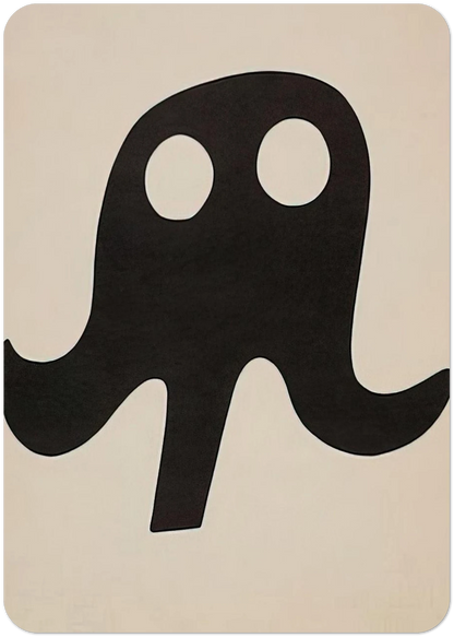 Mustache Hat By Jean Arp Pack of 10 Post Cards | Jean Arp Post Cards | A6 (10.5 x 14.8 cm) - 4.1 x 5.8 inches