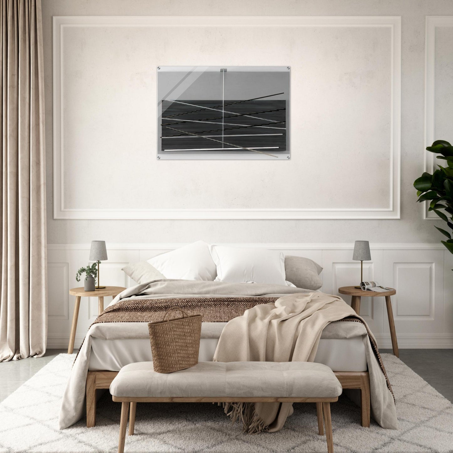 VIBRATIONS M TALLIQUES 1969 - Jesus Rafael Soto Acrylic Print - 70x100 cm / 28x40″ inches