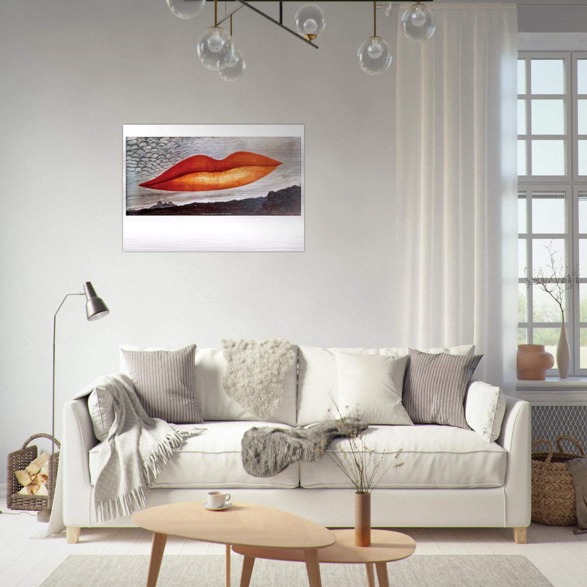 OBSERVATORY TIME THE LOVERS - Man Ray Brushed Aluminum Print - 70x100 cm / 28x40 inches | Man Ray Aluminum Print | Man Ray Prints