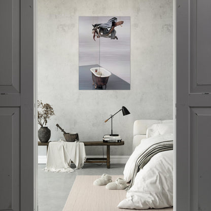 SOR AQUA VENETIAN 1973 - Robert Rauschenberg Brushed Aluminum Print - 70x100 cm / 28x40 inches | Robert Rauschenberg Aluminum Print | Robert Rauschenberg Prints