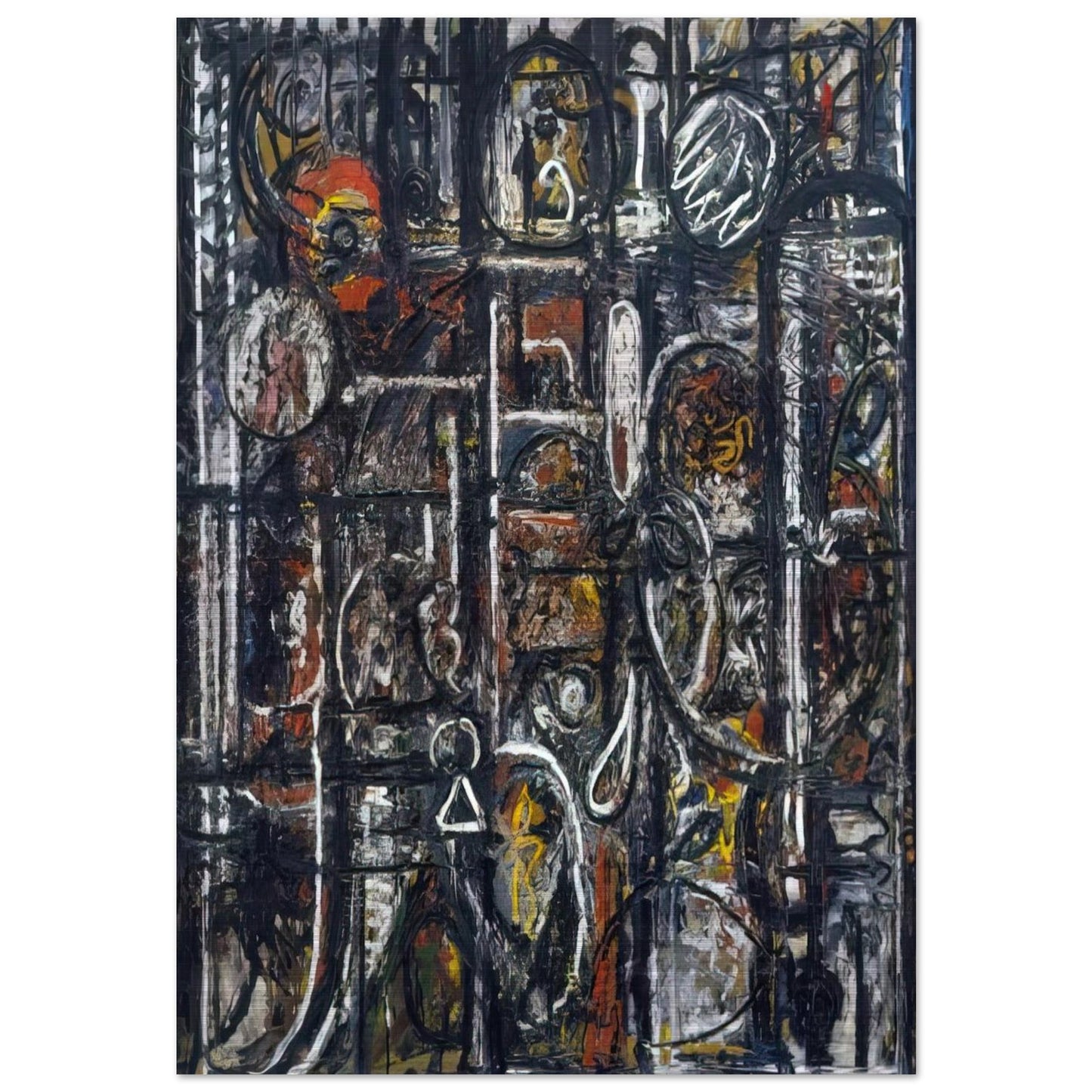 Palimpsest - Richard Pousette-Dart Brushed Aluminum Print - 70x100 cm / 28x40 inches | Richard Pousette-Dart Aluminum Print | Richard Pousette-Dart Prints