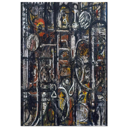 Palimpsest - Richard Pousette-Dart Brushed Aluminum Print - 70x100 cm / 28x40 inches | Richard Pousette-Dart Aluminum Print | Richard Pousette-Dart Prints