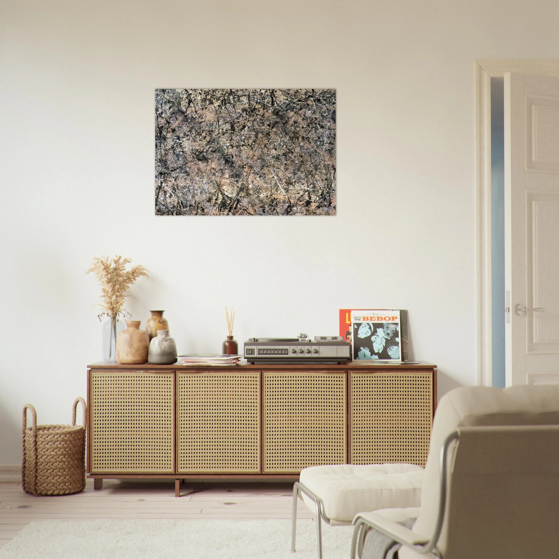 NUMBER 1 LAVENDER MIST 1950 1 - Jackson Pollock Brushed Aluminum Print - 70x100 cm / 28x40 inches | Jackson Pollock Aluminum Print | Jackson Pollock Prints