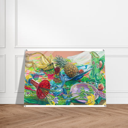 MONKEY BUSINESS 2005 - Janet Fish Acrylic Print - 70x100 cm / 28x40″ inches