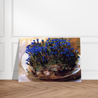 Blue Gentians - John Singer Sargent Brushed Aluminum Print - 70x100 cm / 28x40 inches | John Singer Sargent Aluminum Print | John Singer Sargent Prints