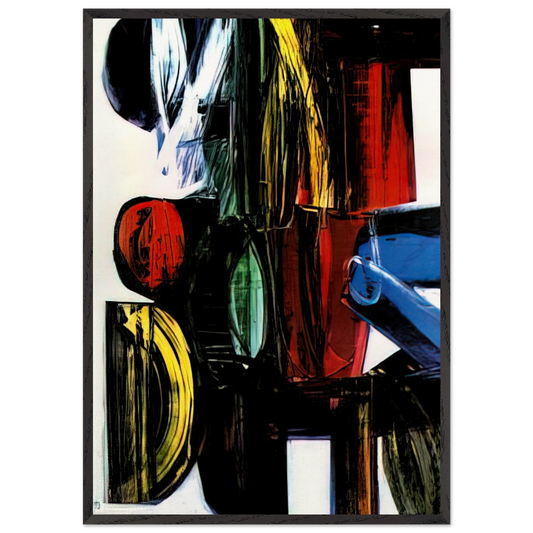 Anagrama - 1973 - Joao Vieira 70x100 cm / 28x40 inches Framed Art Print – Black Wooden Frame
