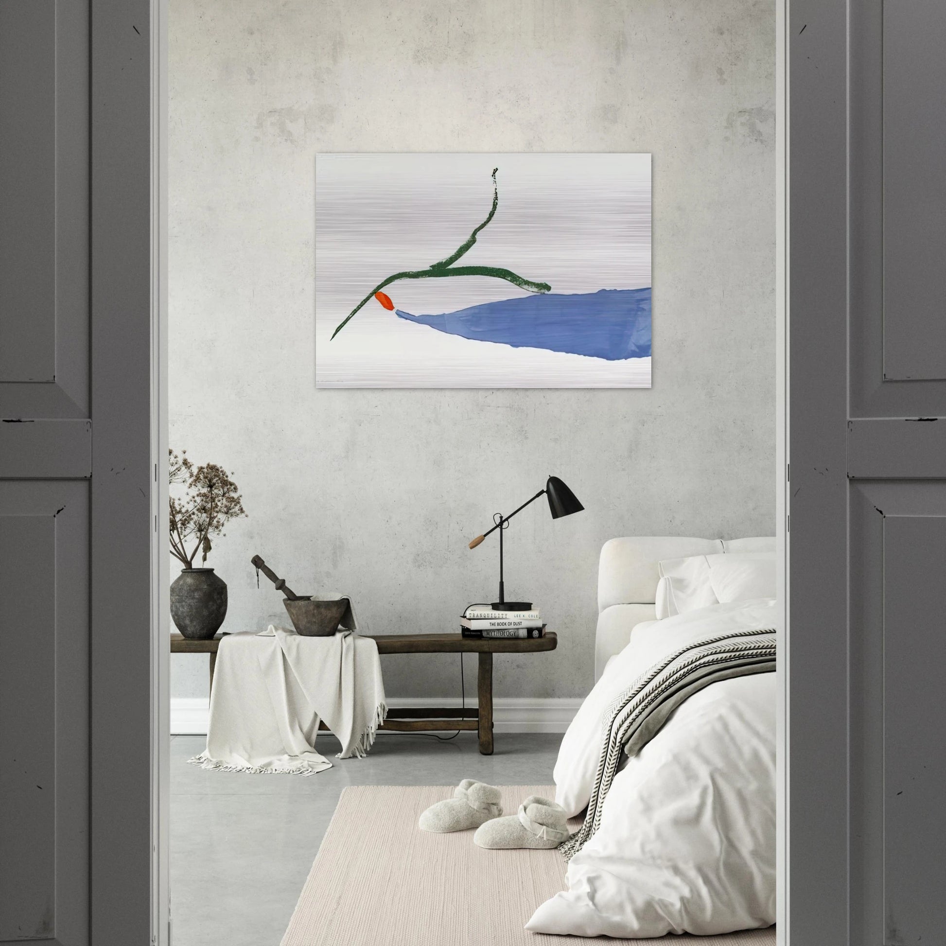 A Little Zen - 1970 - Helen Frankenthaler Brushed Aluminum Print - 70x100 cm / 28x40 inches | Helen Frankenthaler Aluminum Print | Helen Frankenthaler Prints