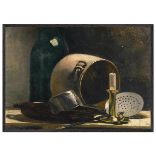 STILL LIFE WITH EARTHEN POT 1892 - Henri Matisse 70x100 cm / 28x40 inches Framed Art Print – Black Wooden Frame