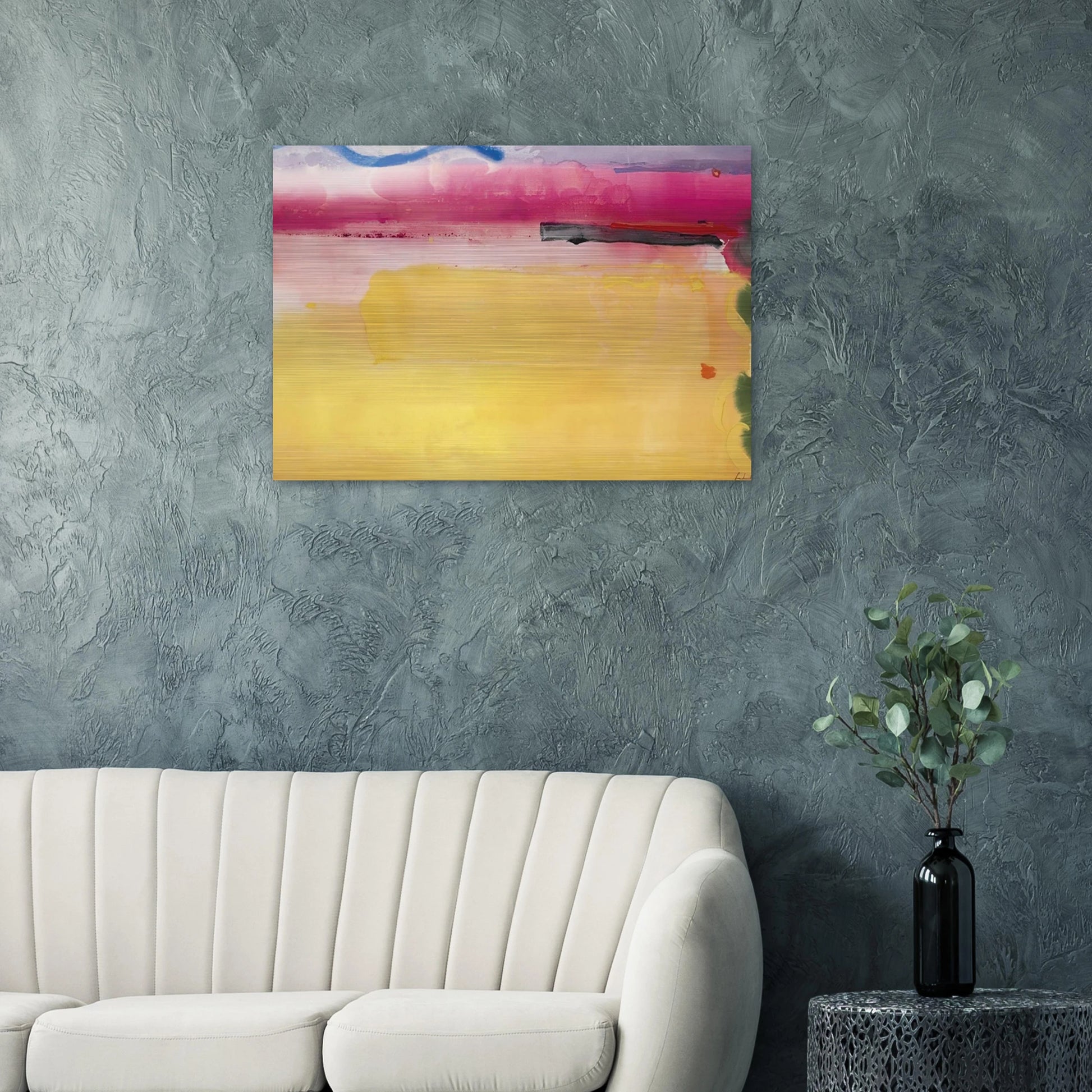 Black-Eyed Susan - 1988 - Helen Frankenthaler Brushed Aluminum Print - 70x100 cm / 28x40 inches | Helen Frankenthaler Aluminum Print | Helen Frankenthaler Prints