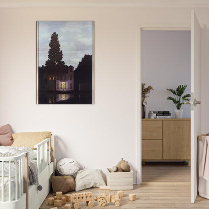 THE EMPIRE OF LIGHTS 1954 1 - Rene Magritte Brushed Aluminum Print - 70x100 cm / 28x40 inches | Rene Magritte Aluminum Print | Rene Magritte Prints