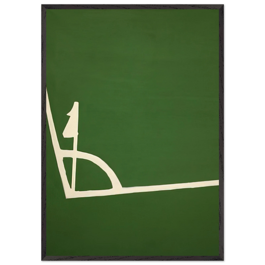 Kalklijnen hoek - 1971 N1 - Ralston Crawford 70x100 cm / 28x40 inches Framed Art Print – Black Wooden Frame