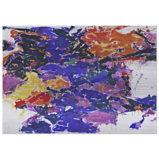 Towards Disappearance II - Sam Francis Brushed Aluminum Print - 70x100 cm / 28x40 inches | Sam Francis Aluminum Print | Sam Francis Prints