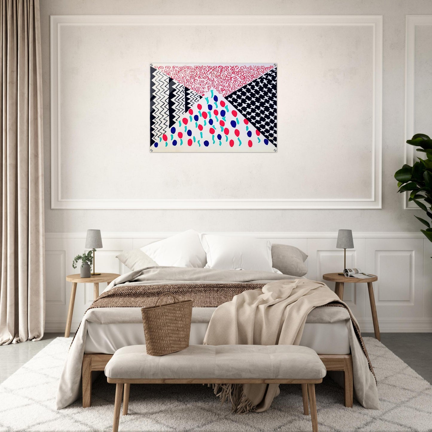 COMPOSITION 39 - Sonia Delaunay Acrylic Print - 70x100 cm / 28x40″ inches