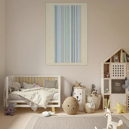 Blue Bird - 1978 - Gene Davis Art Prints - 100x150 cm / 40x60″ inches | Gene Davis Poster | Gene Davis Prints