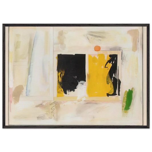 HoustonSony - Abstract Expressionism - Mark Lancaster 70x100 cm / 28x40 inches Framed Art Print – Black Wooden Frame