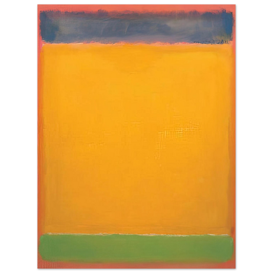 Mark Rothko - United Blue, Yellow, Green on Red - 1954 Wall Art - 21x29.7 cm / 8x12" - Fine Art Poster - -