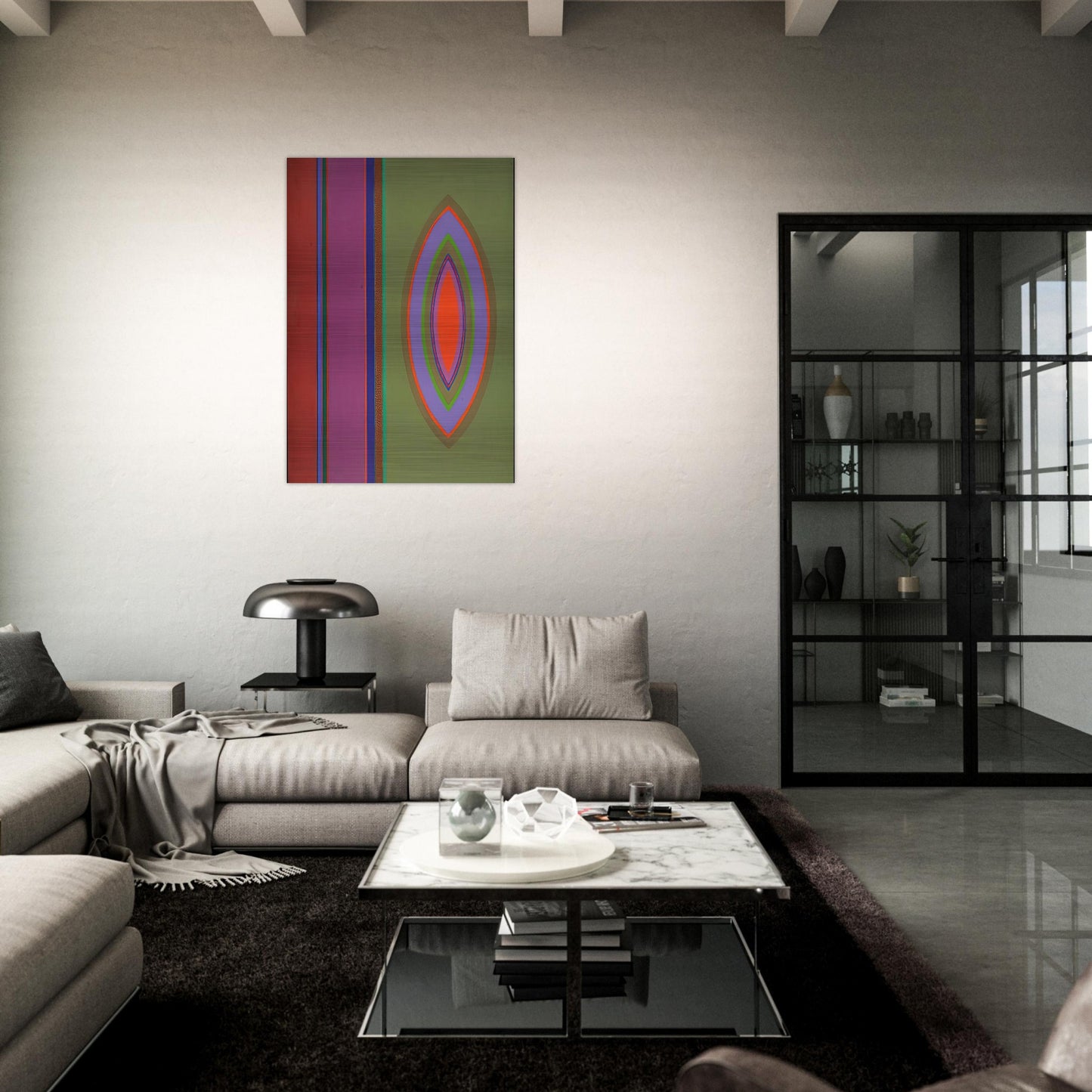 RVG - 1966 - John Ferren Brushed Aluminum Print - 70x100 cm / 28x40 inches | John Ferren Aluminum Print | John Ferren Prints