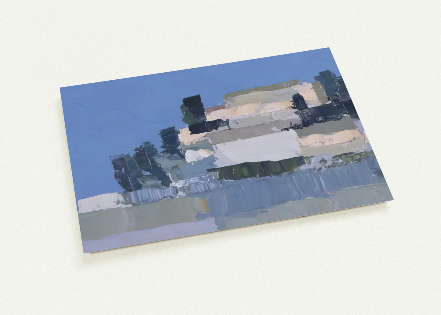 Ménerbes - Art Informel By Nicolas de Stael Pack of 10 Post Cards | Nicolas de Stael Post Cards | A6 (10.5 x 14.8 cm) - 4.1 x 5.8 inches