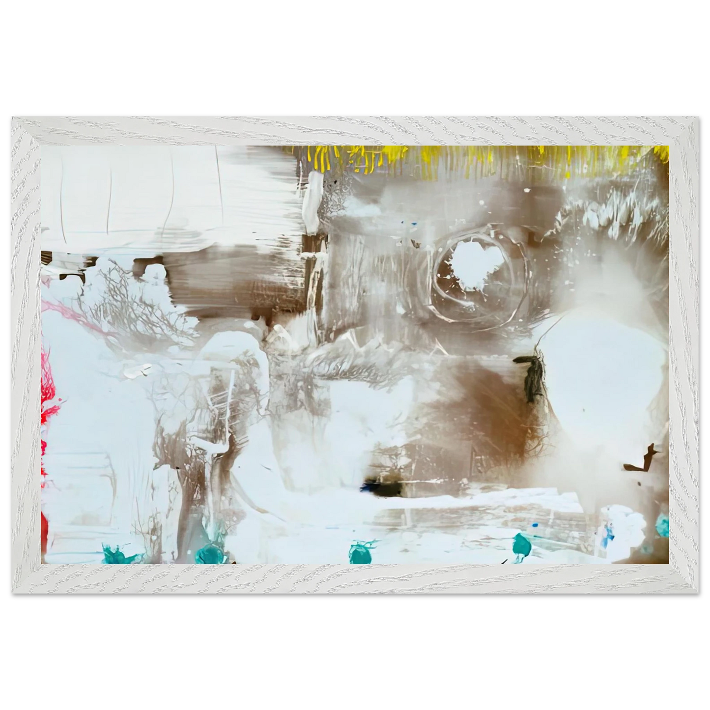 Helen Frankenthaler - Arctic Thaw, 1990- Wall Art - 30x40 cm / 12x16 inches - Fine Art Poster-canvas - -
