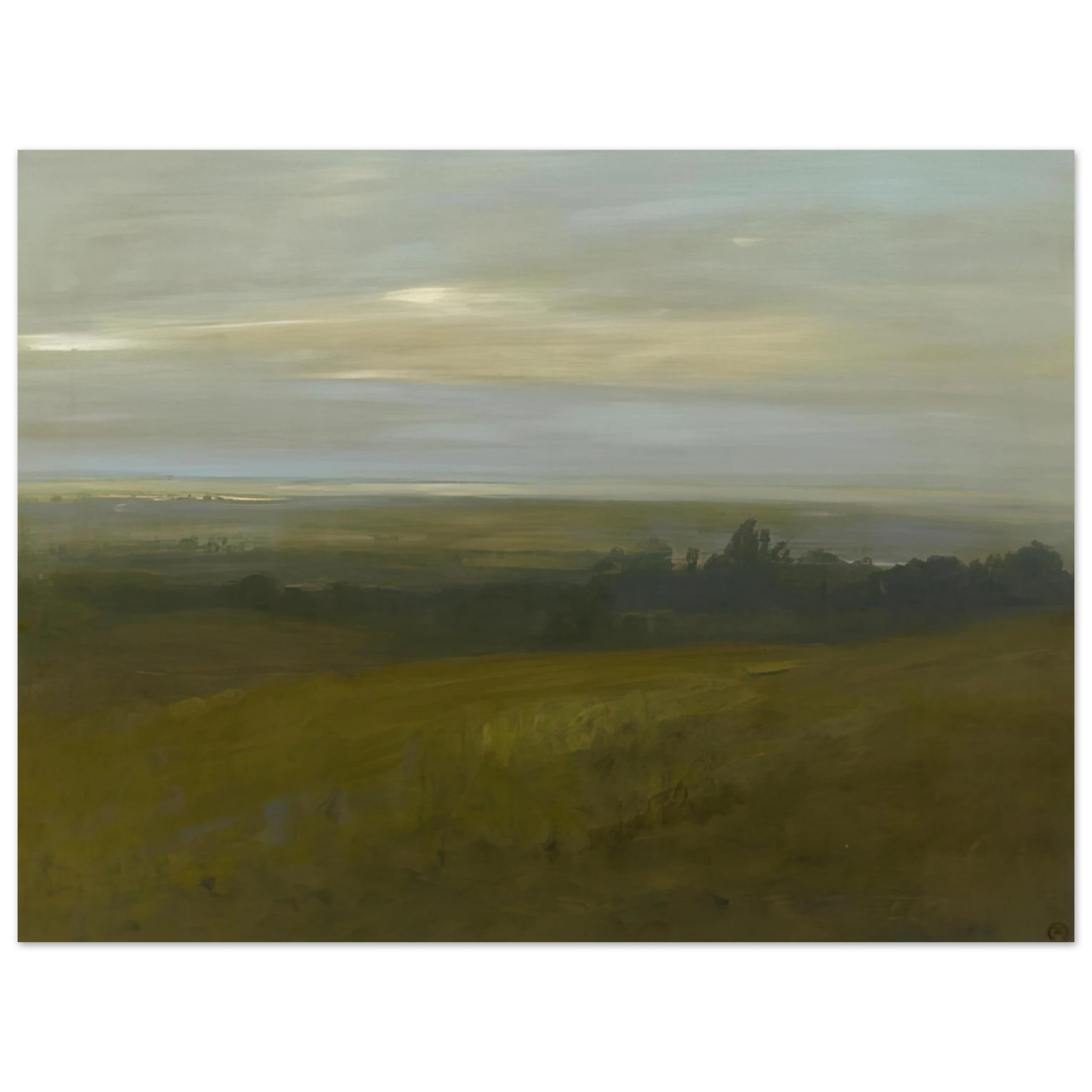 Xavier Martinez - San Leandro Bay - Tonalism  75x100 cm / 30x40inches Fine Art Poster