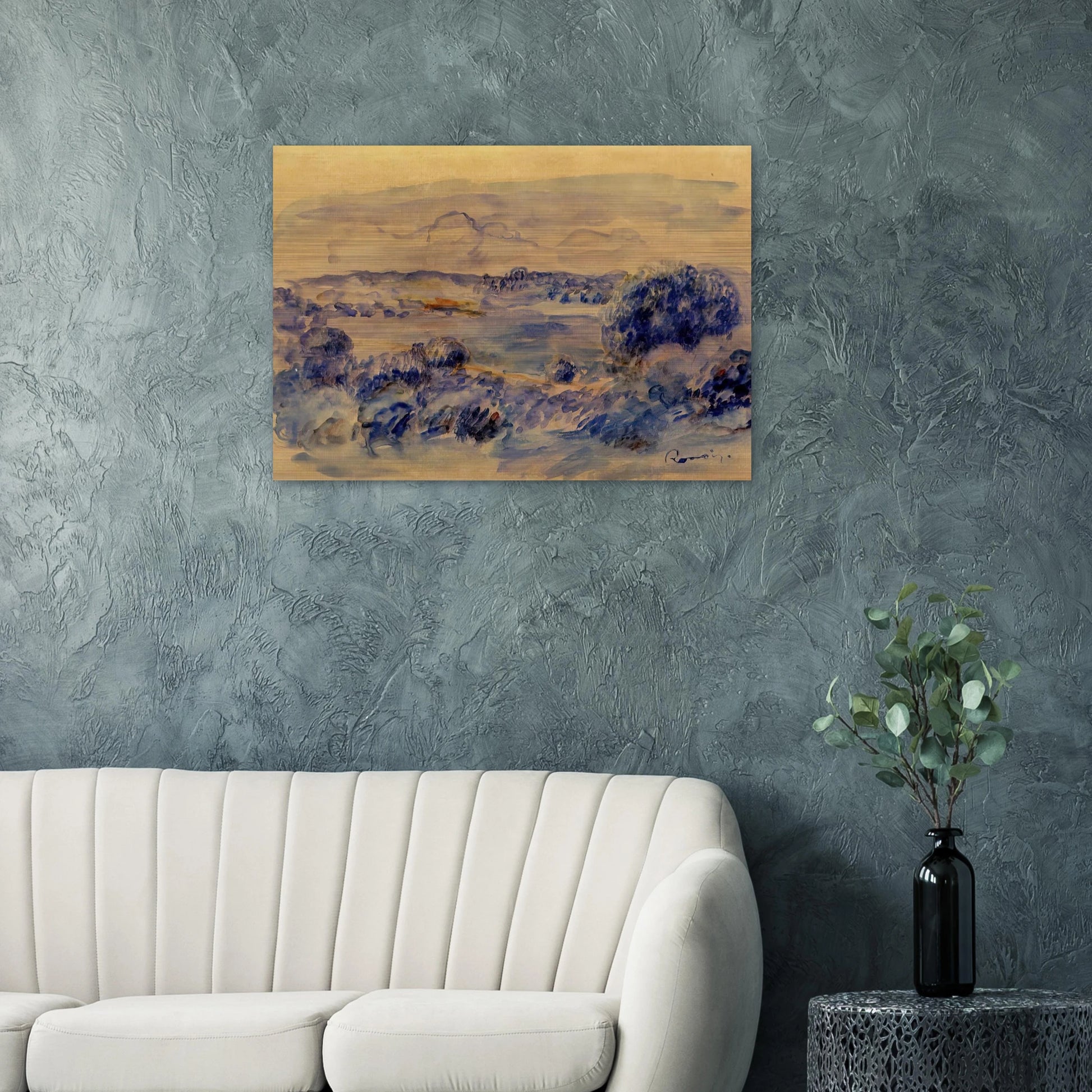 Guernsey Landscape - Pierre-Auguste Renoir Brushed Aluminum Print - 70x100 cm / 28x40 inches | Pierre-Auguste Renoir Aluminum Print | Pierre-Auguste Renoir Prints