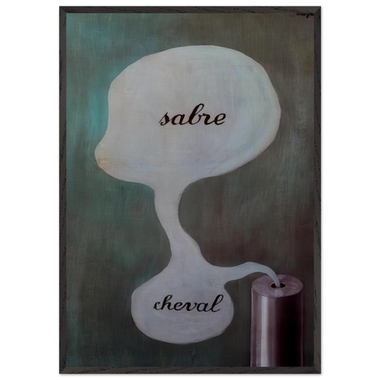 THE TREE OF KNOWLEDGE 1929 - Rene Magritte 70x100 cm / 28x40 inches Framed Art Print – Black Wooden Frame