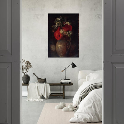 BOUQUET - Odilon Redon Brushed Aluminum Print - 70x100 cm / 28x40 inches | Odilon Redon Aluminum Print | Odilon Redon Prints