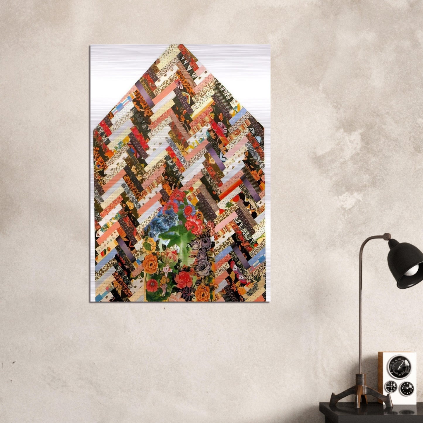 New Harmony B - PD Pattern and Decoration - Miriam Schapiro Brushed Aluminum Print - 70x100 cm / 28x40 inches | Miriam Schapiro Aluminum Print | Miriam Schapiro Prints