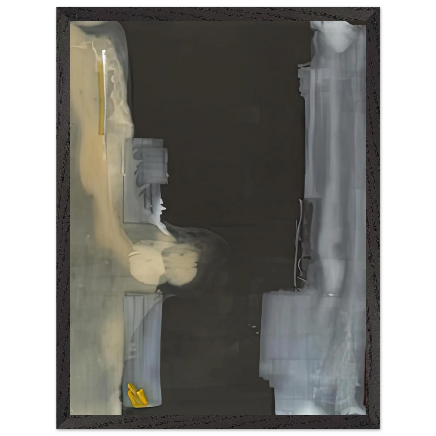 Helen Frankenthaler - Toward Dark, 1988- Wall Art - 60x80 cm / 24x32 inches - Premium Wooden Framed Poster With Fine Art Paper-canvas - White frame