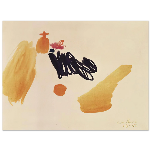 Julius Bissier - 18.9.56 - 1956  75x100 cm / 30x40inches Fine Art Poster