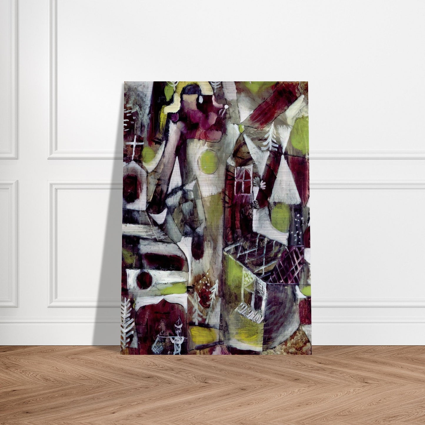 SWAMP LEGEND 1919 - Paul Klee Brushed Aluminum Print - 70x100 cm / 28x40 inches | Paul Klee Aluminum Print | Paul Klee Prints