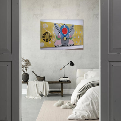 MOTEUR D AVION DECORATION POUR LE PALAIS DE L AIR EXPOSITION INTERNATIONALE DES ARTS ET DES 1937 - Sonia Delaunay Brushed Aluminum Print - 70x100 cm / 28x40 inches | Sonia Delaunay Aluminum Print | Sonia Delaunay Prints