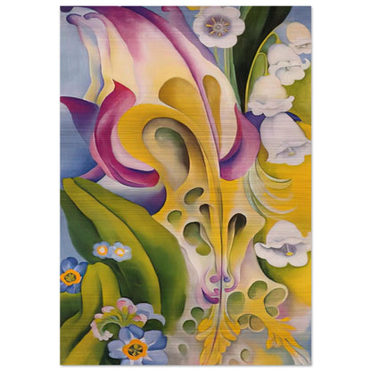 From the Old Garden No 2 - Georgia O'Keeffe Brushed Aluminum Print - 70x100 cm / 28x40 inches | Georgia O'Keeffe Aluminum Print | Georgia O'Keeffe Prints