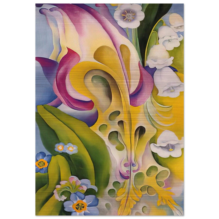 From the Old Garden No 2 - Georgia O'Keeffe Brushed Aluminum Print - 70x100 cm / 28x40 inches | Georgia O'Keeffe Aluminum Print | Georgia O'Keeffe Prints