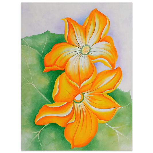 Georgia O'Keeffe - Squash Blossoms Fine Art Poster
