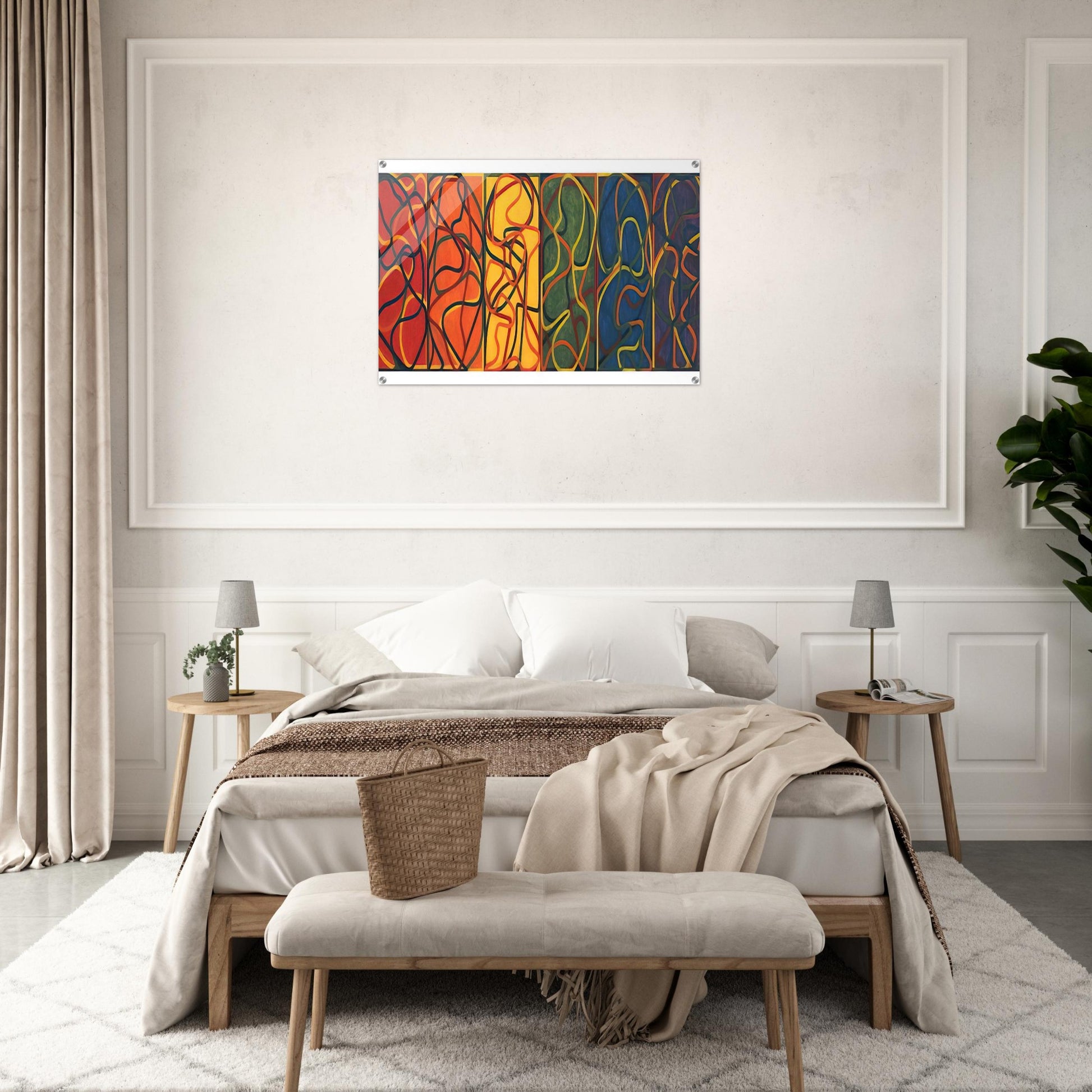The Propitious Garden of Plane Image Version One - 2005 - Brice Marden Acrylic Print - 70x100 cm / 28x40″ inches | Brice Marden Wall Art | Brice Marden Prints