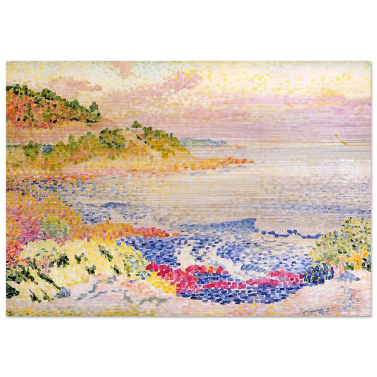 The Maures - Henri-Edmond Cross Brushed Aluminum Print - 70x100 cm / 28x40 inches | Henri-Edmond Cross Aluminum Print | Henri-Edmond Cross Prints