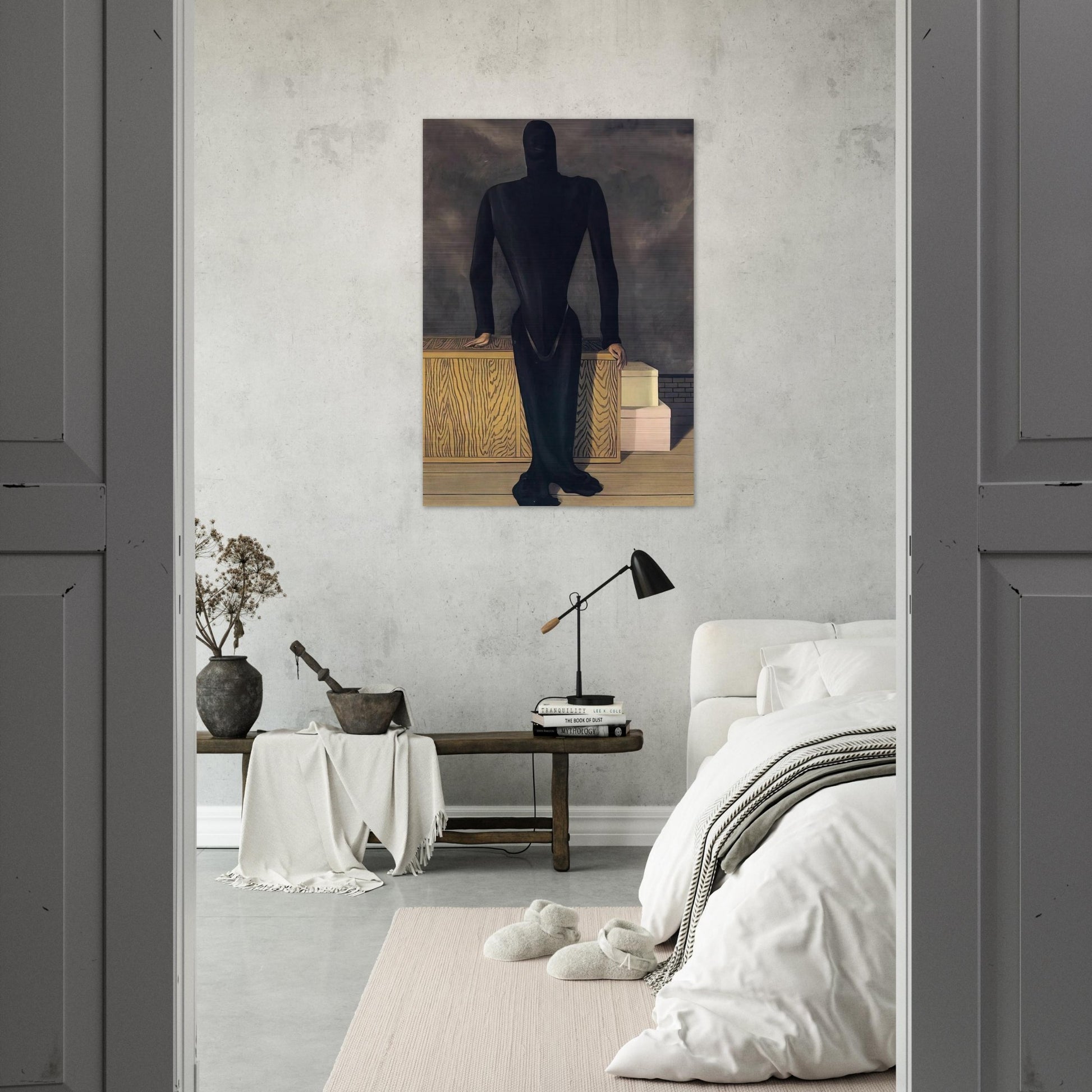 THE FEMALE THIEF 1927 - Rene Magritte Brushed Aluminum Print - 70x100 cm / 28x40 inches | Rene Magritte Aluminum Print | Rene Magritte Prints